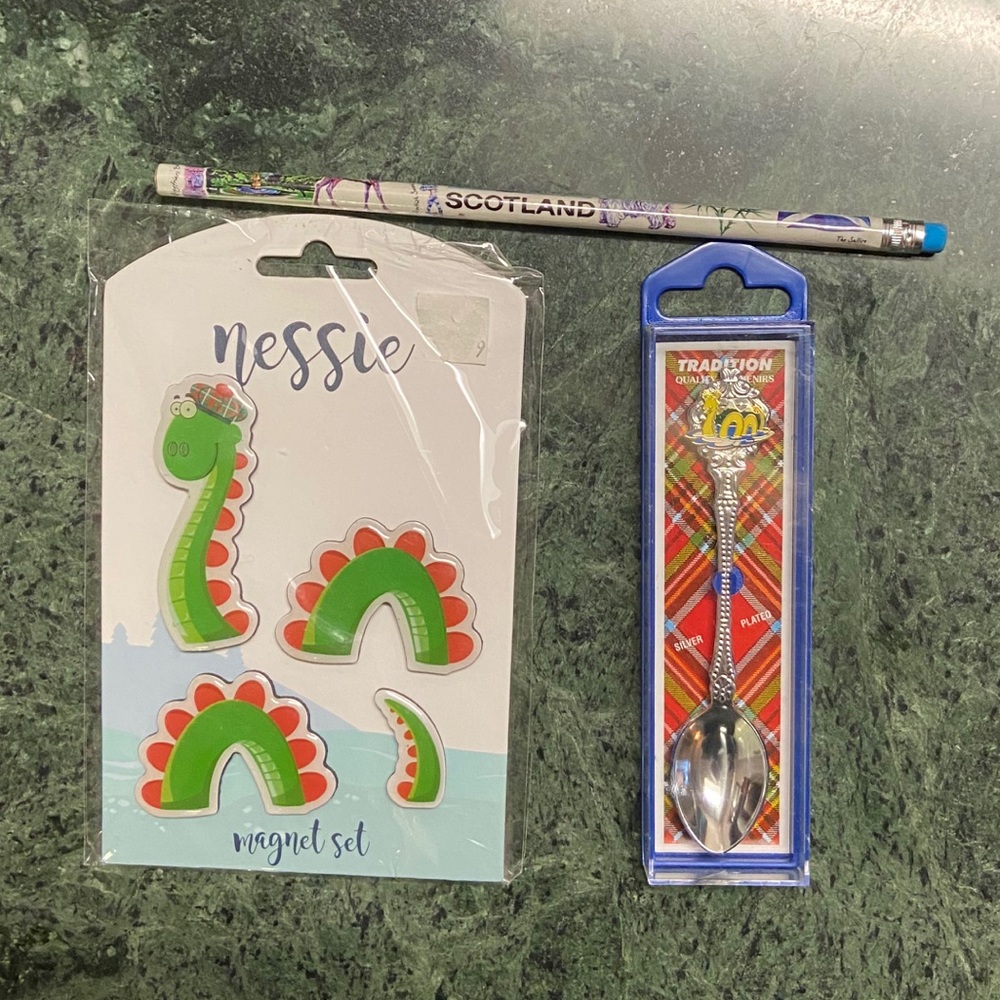 Lochness Scotland Teaspoon Collector & Magnet  Set